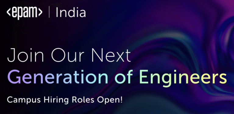 EPAM is hiring Freshers | BE/B.Tech (CSE/IT/EC/EEE/EXTC) or MCA | Apply Now!